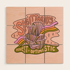 Sagittarius Mushroom Wood Wall Art Gallery Image 1