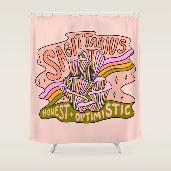 Sagittarius Mushroom Shower Curtain Gallery Image 1