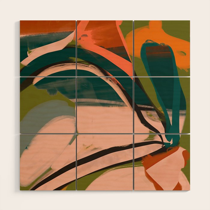 Modern Abstract Art 152 Wood Wall Art Gallery Image 1