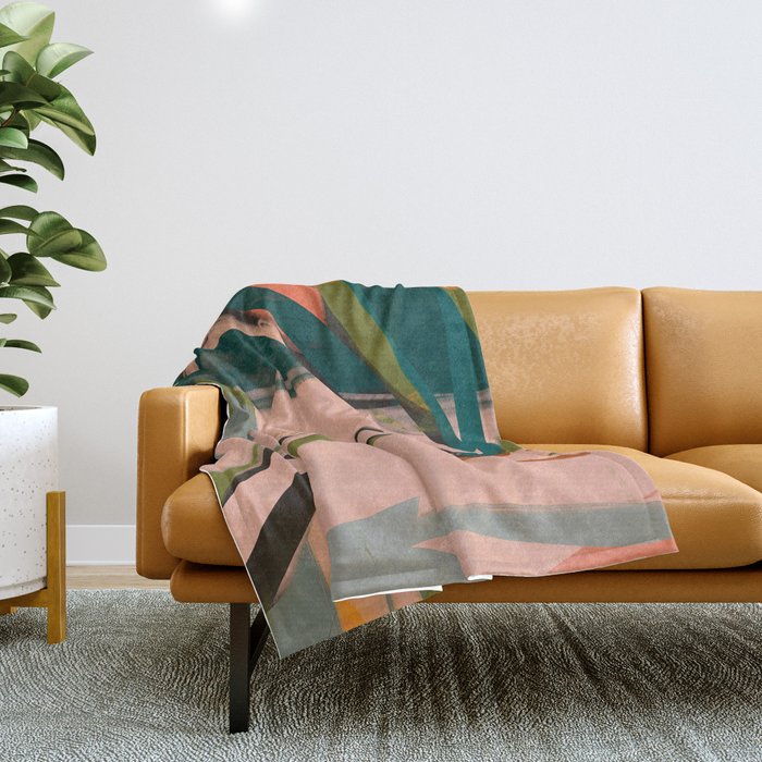 Modern Abstract Art 152 Throw Blanket Gallery Image 1