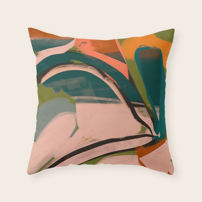 Modern Abstract Art 152 Throw Pillow Gallery Image 1