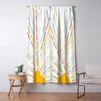 Retro Sunburst: Rainbow Edition Window Curtain Gallery Image 5