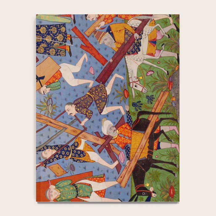 The building of Noahâs ark Islamic Antique Art  Notebook Gallery Image 4