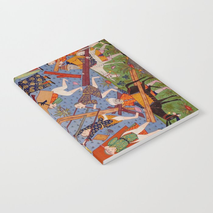 The building of Noahâs ark Islamic Antique Art  Notebook Gallery Image 1