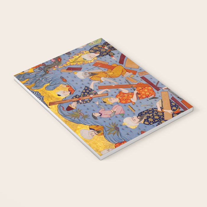 The building of Noahâs ark Islamic Antique Art  Notebook Gallery Image 3