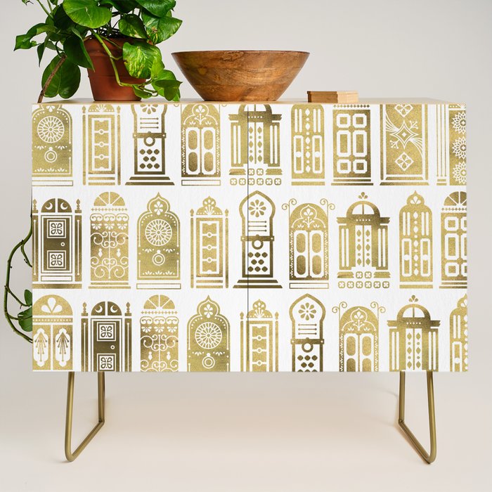 Moroccan Doors - Gold Palette Credenza Gallery Image 1