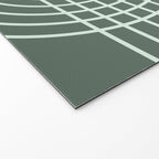 Geometric Lines in Forest Green Welcome Mat Gallery Image 2