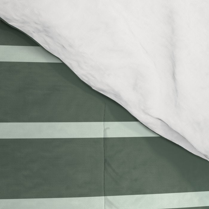 Geometric Lines in Forest Green Comforter Gallery Image 4