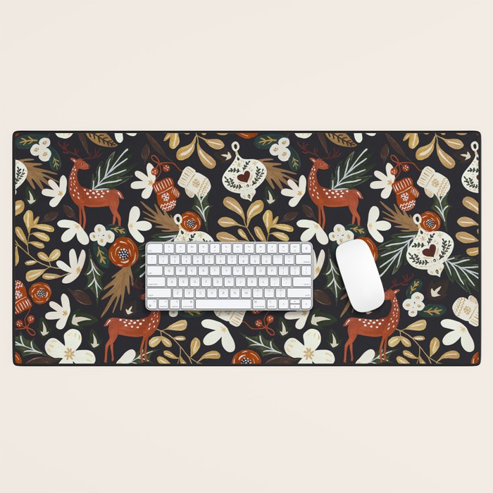 Christmas holiday night III Desk Mat Gallery Image 1