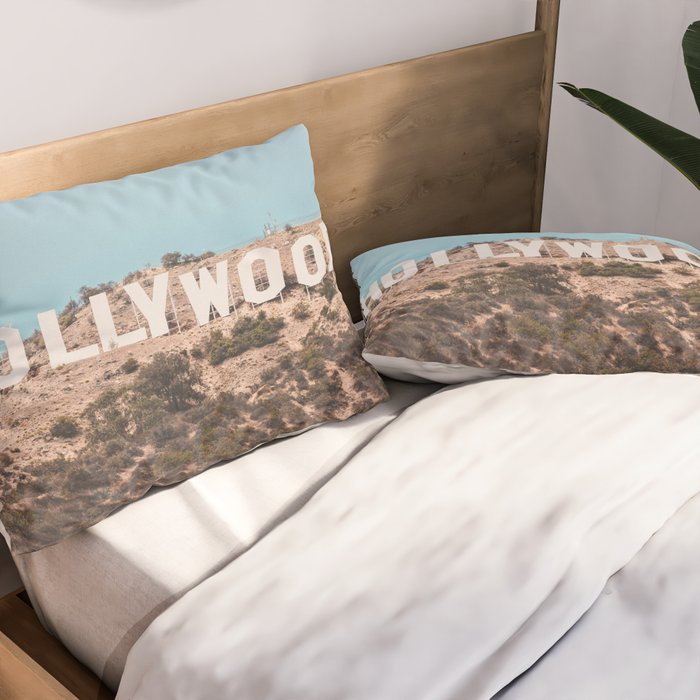Hollywood Sign Pillow Sham Gallery Image 2