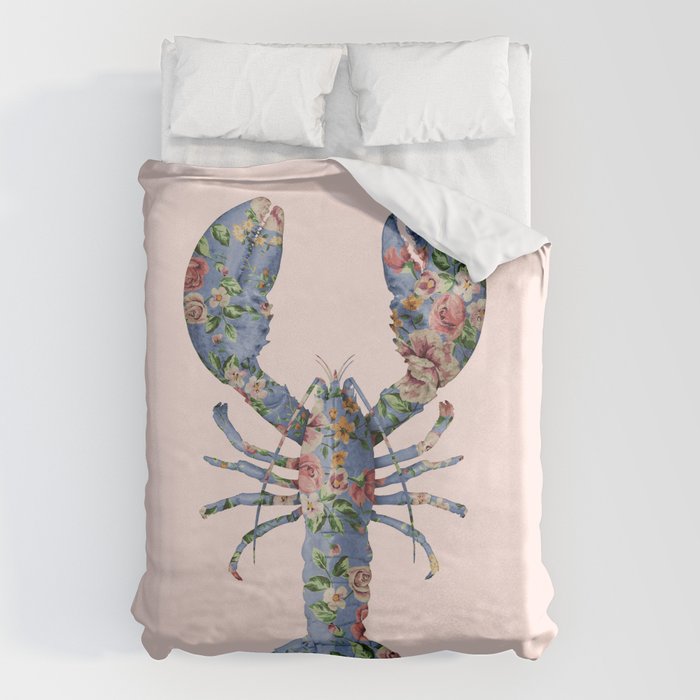 FLORAL LOBSTER Duvet Cover Gallery Image 6