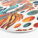Siamese Fighting Fish - Orange & Blue Bath Mat Gallery Image 3