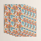 Siamese Fighting Fish - Orange & Blue Wrapping Paper Gallery Image 3