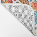 Siamese Fighting Fish - Orange & Blue Bath Mat Gallery Image 2
