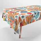 Siamese Fighting Fish - Orange & Blue Tablecloth Gallery Image 1