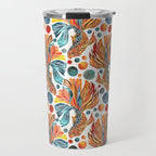 Siamese Fighting Fish - Orange & Blue Travel Mug Gallery Image 1
