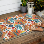 Siamese Fighting Fish - Orange & Blue Outdoor Rug Gallery Image 2