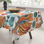 Siamese Fighting Fish - Orange & Blue Tablecloth Gallery Image 3