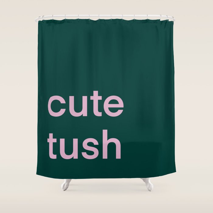 Cute Tush Shower Curtain Gallery Image 1