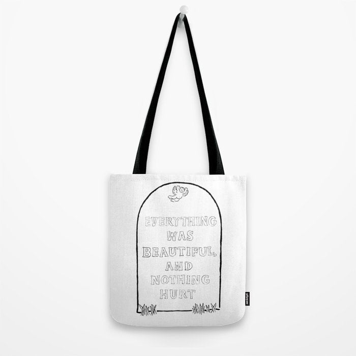 Everything Was Beautiful and Nothing Hurt Tote Bag Gallery Image 2