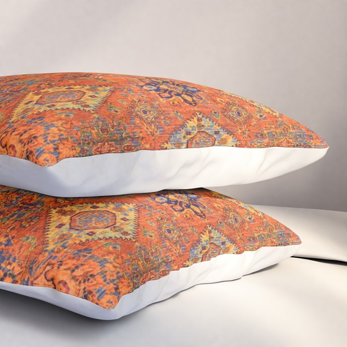 Oriental Vitange Moroccan Rug Design Pillow Sham Gallery Image 3