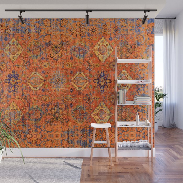 Oriental Vitange Moroccan Rug Design Wall Mural Gallery Image 1