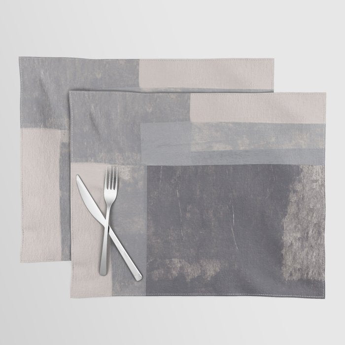Gray Blocks #2 Placemat Gallery Image 1