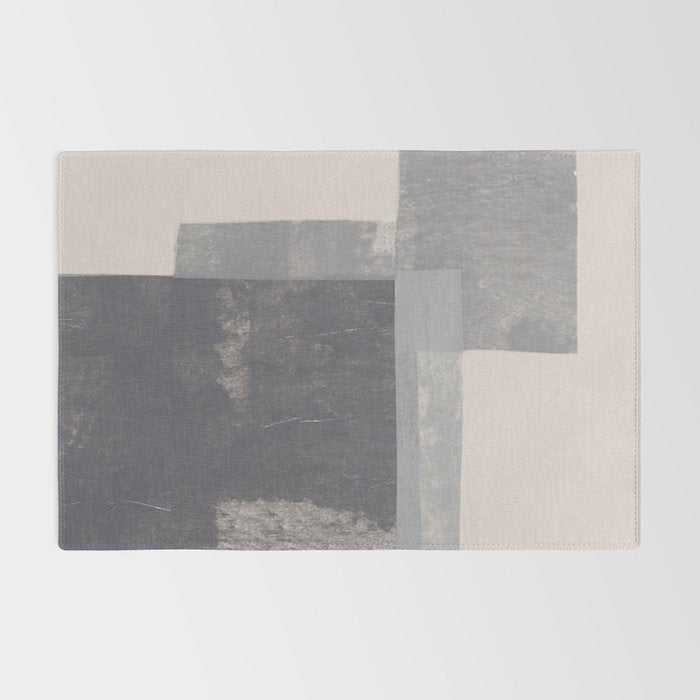 Gray Blocks #2 Rug Gallery Image 2