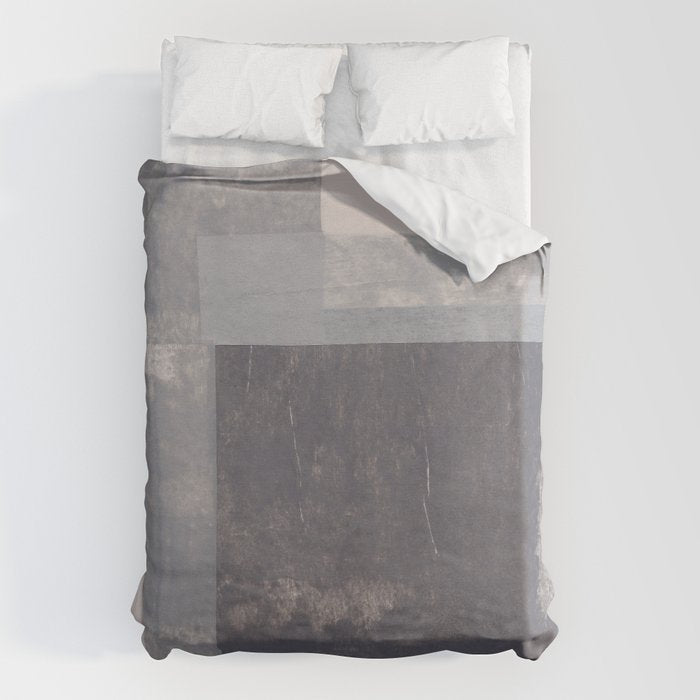 Gray Blocks #2 Duvet Cover Gallery Image 1