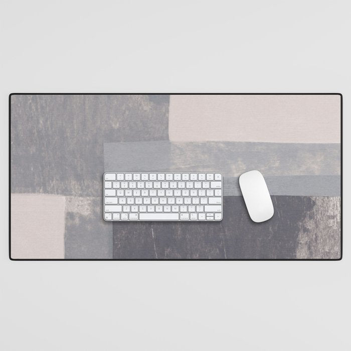 Gray Blocks #2 Desk Mat Gallery Image 1