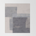 Gray Blocks #2 Throw Blanket Gallery Image 2