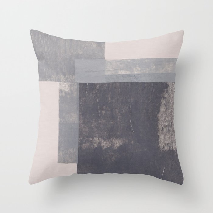 Gray Blocks #2 Throw Pillow Gallery Image 6