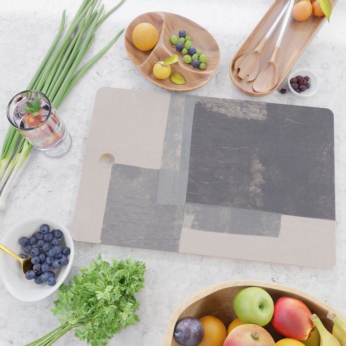 Gray Blocks #2 Cutting Board Gallery Image 2