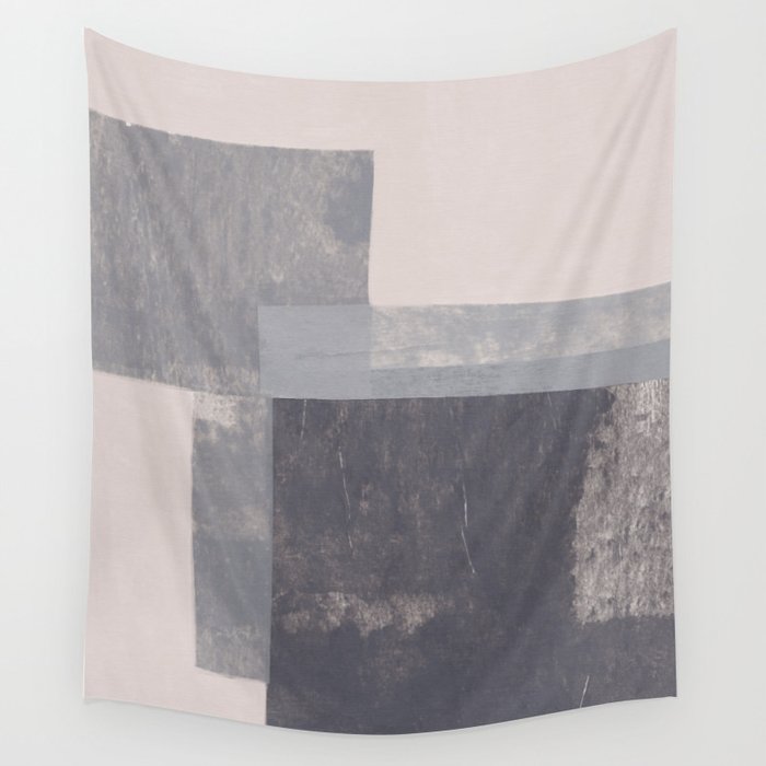 Gray Blocks #2 Wall Tapestry Gallery Image 1
