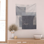 Gray Blocks #2 Wall Tapestry Gallery Image 2