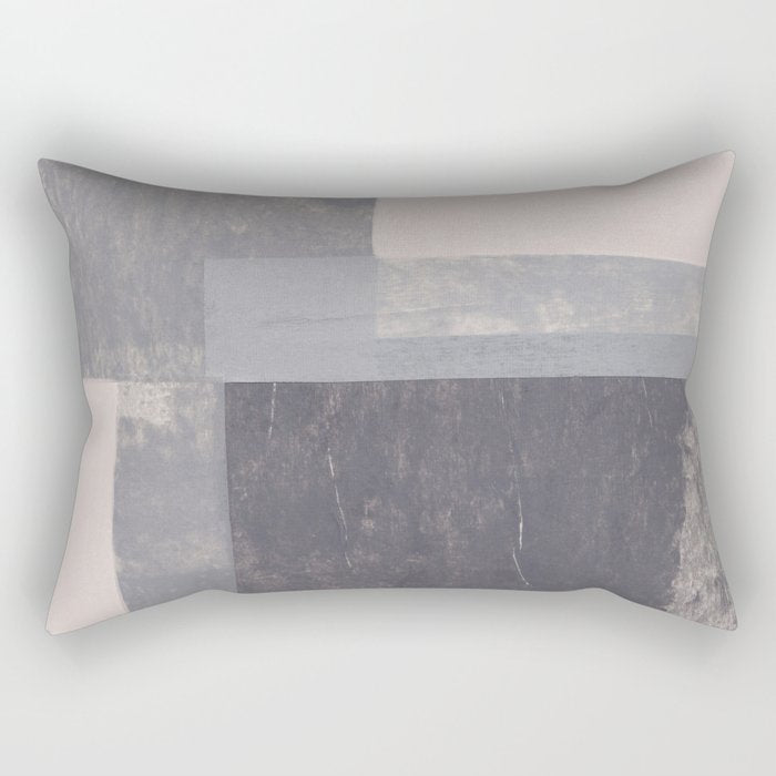 Gray Blocks #2 Rectangular Pillow Gallery Image 1