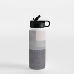 Gray Blocks #2 Water Bottle Gallery Image 1