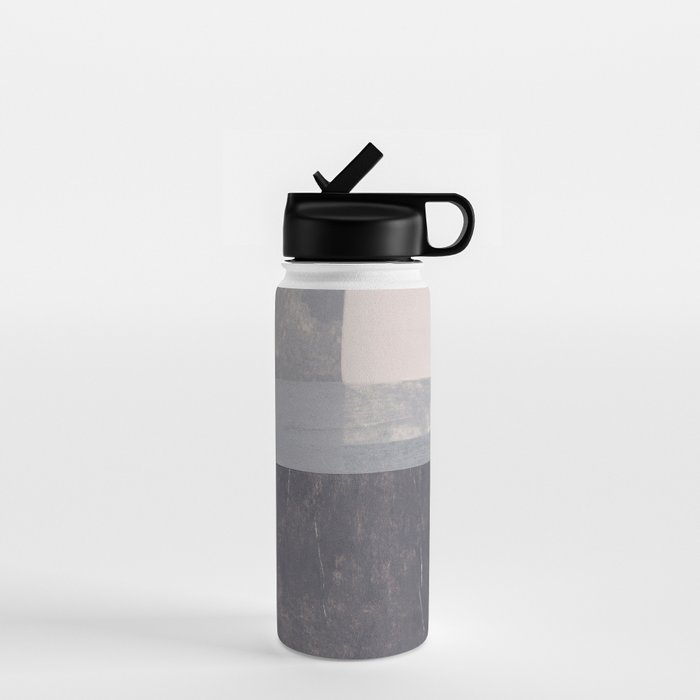 Gray Blocks #2 Water Bottle Gallery Image 1