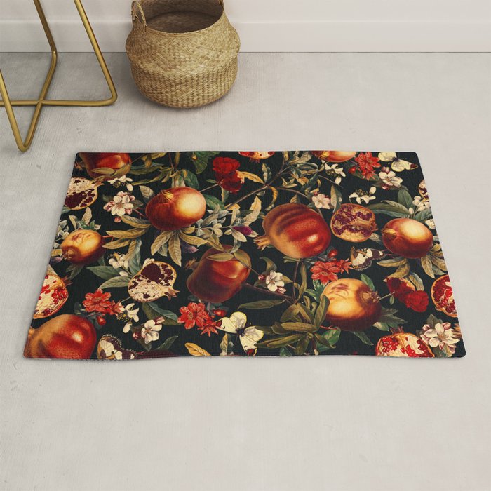 Pomegranate Garden II - Night Rug Gallery Image 1