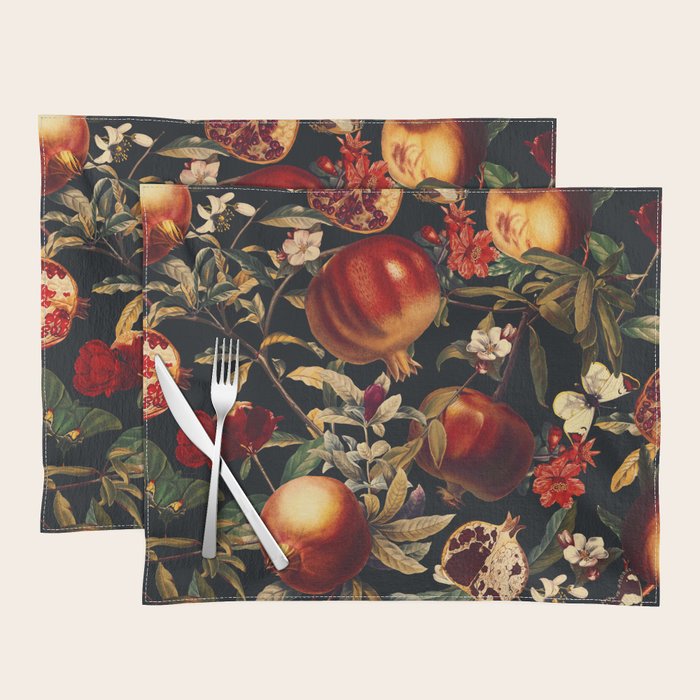 Pomegranate Garden II - Night Placemat Gallery Image 1