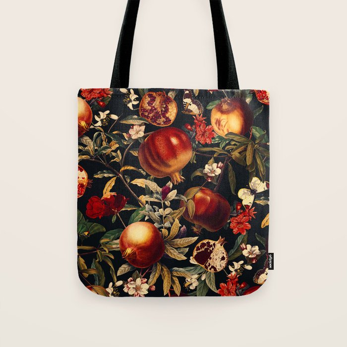 Pomegranate Garden II - Night Tote Bag Gallery Image 1