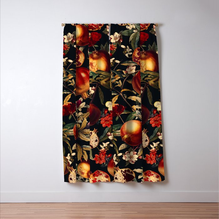 Pomegranate Garden II - Night Window Curtain Gallery Image 3