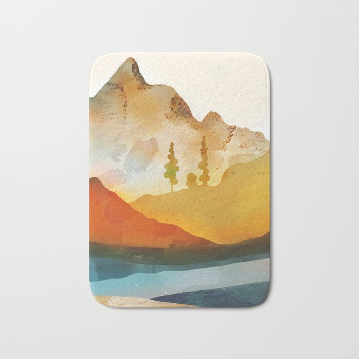 Morning by the mountain stream Bath Mat Gallery Image 1