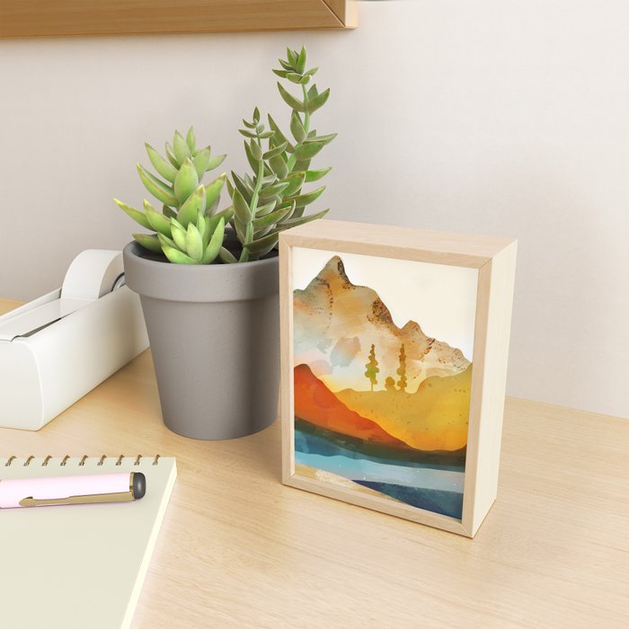 Morning by the mountain stream Mini Art Print Gallery Image 2