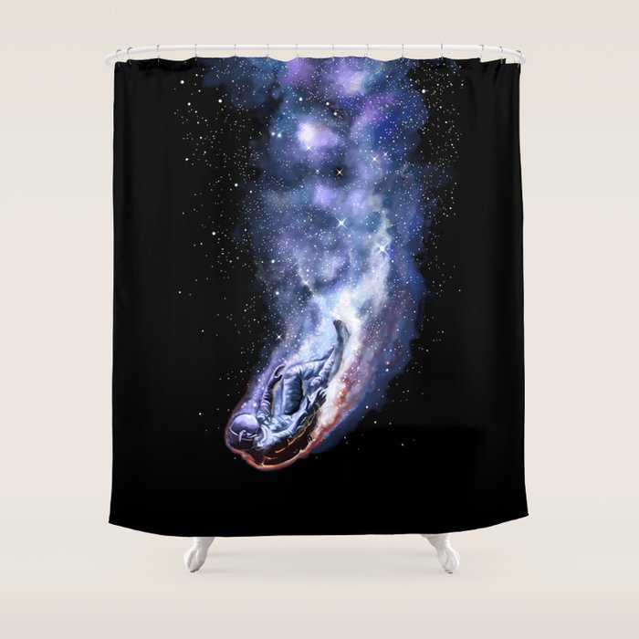 Fallstronaut Shower Curtain Gallery Image 1