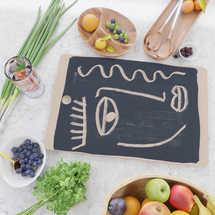 Abstract Face 23 Cutting Board Gallery Image 2