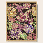 Watercolor Bloom in the Dark Serving Tray Gallery Image 1