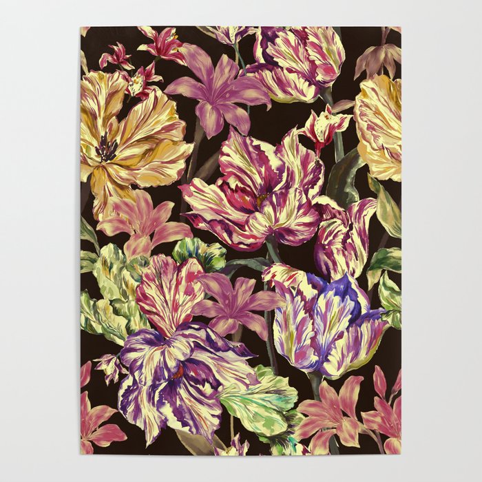 Watercolor Bloom in the Dark Poster Gallery Image 1