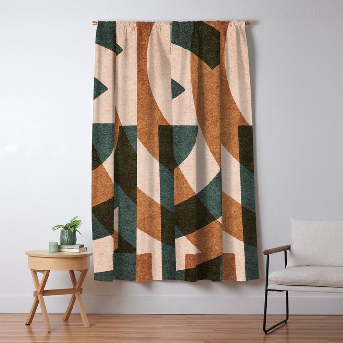 ABSTRACT ALPHABET / Decorative G Window Curtain Gallery Image 5