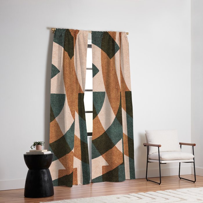 ABSTRACT ALPHABET / Decorative G Window Curtain Gallery Image 2